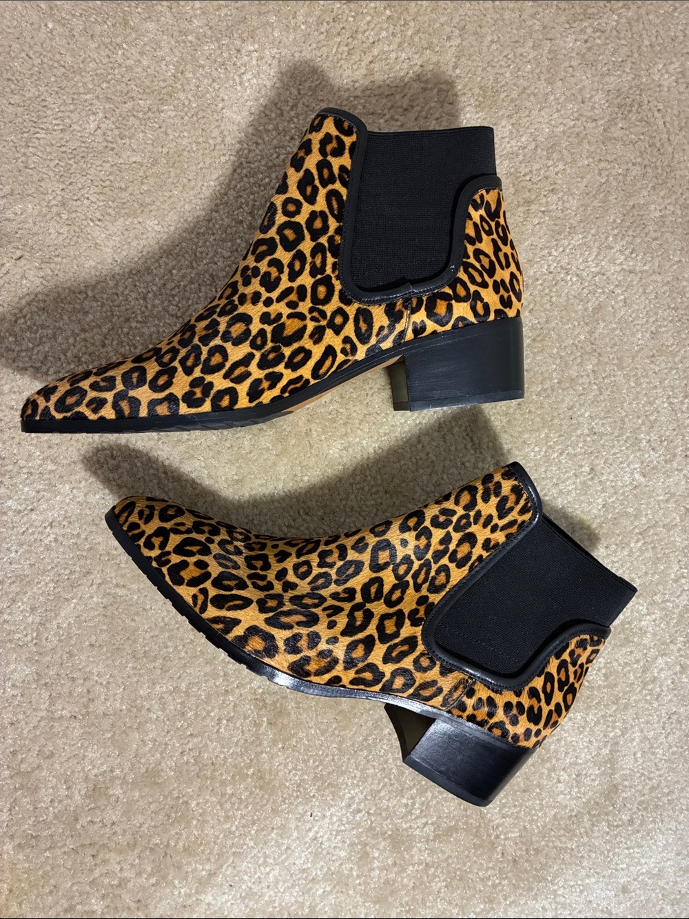 Donald Pliner Dyla Leopard-Print Calf Hair Booties 9